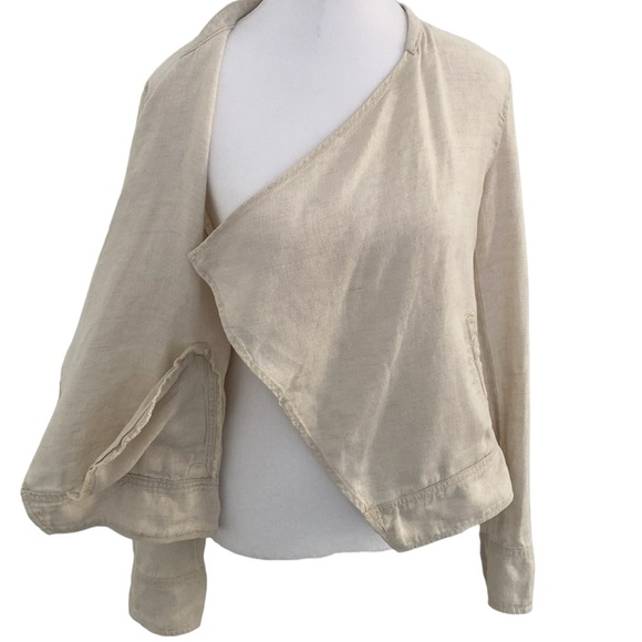 Lou & Grey Linen Open Front Jacket - Picture 3 of 13